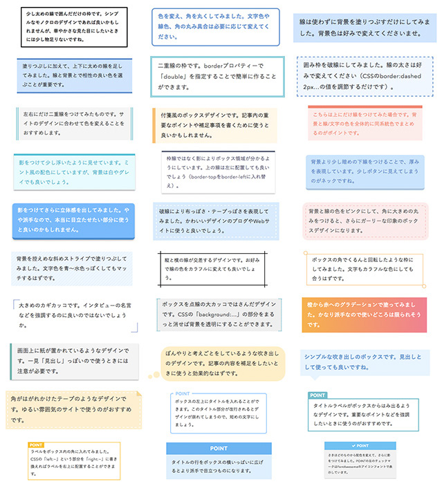 Html Css コピペで簡単 ボックス 囲み枠 デザイン記事まとめ さかぽんブログ Miyazaki Life